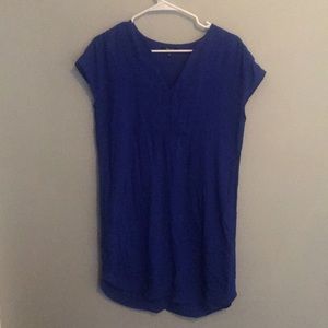 MADEWELL ROYAL BLUE SHIFT DRESS. XXS.